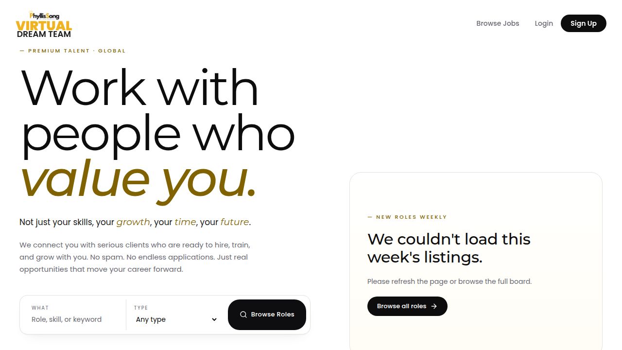 Virtual Dream Team : Build a Life You Love — Remote Virtual Assistant ...